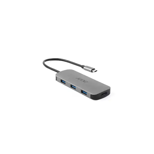 Acer 7in1 Type C Dongle Alámbrico USB 3.2 Gen 1 (3.1 Gen 1) Type-C Plata