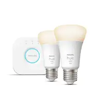Philips Hue White Kit de inicio: 2 bombillas inteligentes E27 (1100)