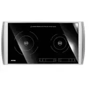 MPM MKE-11 Negro, Plata Encimera 59 cm Encimera de gas 2 zona(s)