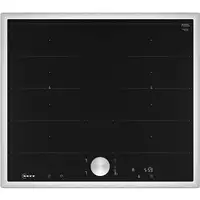 Neff T66STY4L0 hobs Negro, Acero inoxidable Integrado 60 cm Con placa de inducción