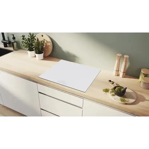 Bosch Serie 6 PIF612BB1E hobs Blanco Integrado 60 cm Con placa de inducción 4 zona
