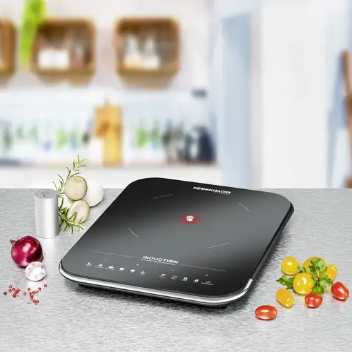Rommelsbacher CTS 2000/IN hobs Negro, Plata Encimera Con placa de inducción 1 zona