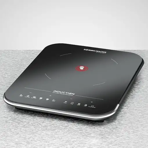 Rommelsbacher CTS 2000/IN hobs Negro, Plata Encimera Con placa de inducción 1 zona