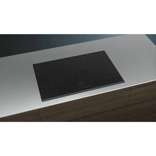 Siemens iQ500 ED851HWB1E hobs Negro Integrado 80 cm Con placa de inducción 5 zona(
