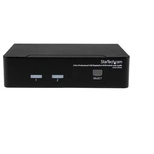 StarTech.com Conmutador Switch Profesional KVM 2 Puertos Vídeo DisplayPort - USB c