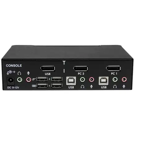 StarTech.com Conmutador Switch Profesional KVM 2 Puertos Vídeo DisplayPort - USB c