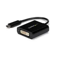 StarTech.com Adaptador USB C a DVI - Negro - 1920x1200 - Convertidor de Vídeo USB