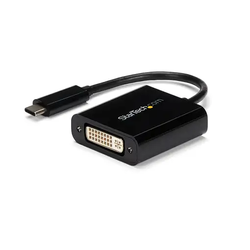 StarTech.com Adaptador USB C a DVI - Negro - 1920x1200 - Convertidor de Vídeo USB