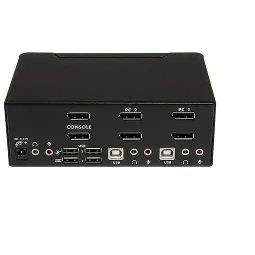 StarTech.com Switch Conmutador KVM de 2 Puertos DisplayPort - 4K 60Hz