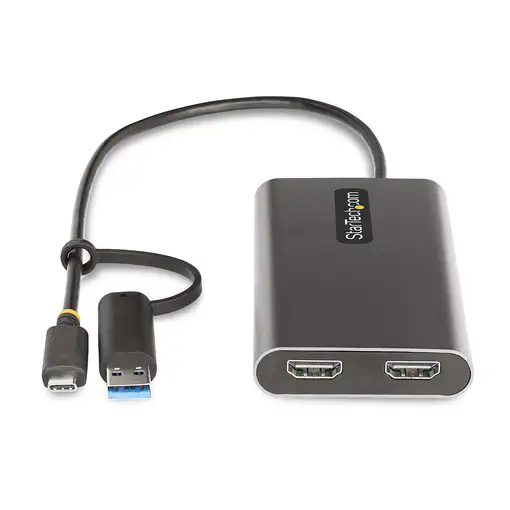 StarTech.com Adaptador USB-C a HDMI Doble - USB Tipo C a 2 Monitores HDMI - 4K 60H