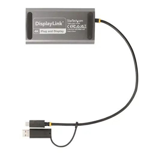 StarTech.com Adaptador USB-C a HDMI Doble - USB Tipo C a 2 Monitores HDMI - 4K 60H