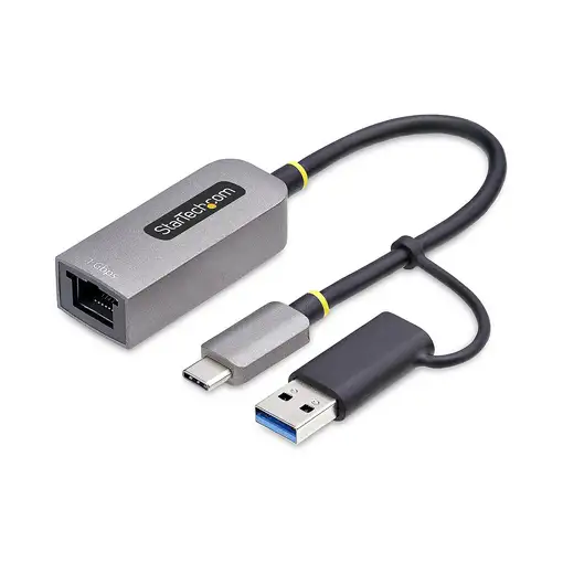 StarTech.com Adaptador USB-C a Ethernet con Dongle USB-A - Adaptador de Red USB Ti