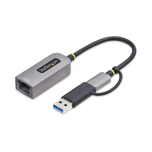 StarTech.com Adaptador USB-C a Ethernet con Dongle USB-A - Adaptador de Red USB Ti