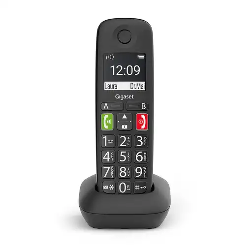 Gigaset E290HX Teléfono DECT/analógico Identificador de llamadas Negro