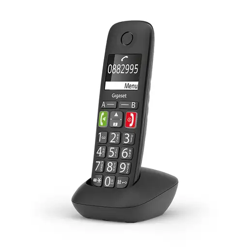 Gigaset E290HX Teléfono DECT/analógico Identificador de llamadas Negro