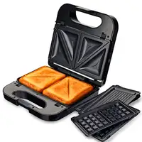 Sandwichera grill 3 placas desmontables, inox, 850 W, SAN-MULTING GRUNKEL