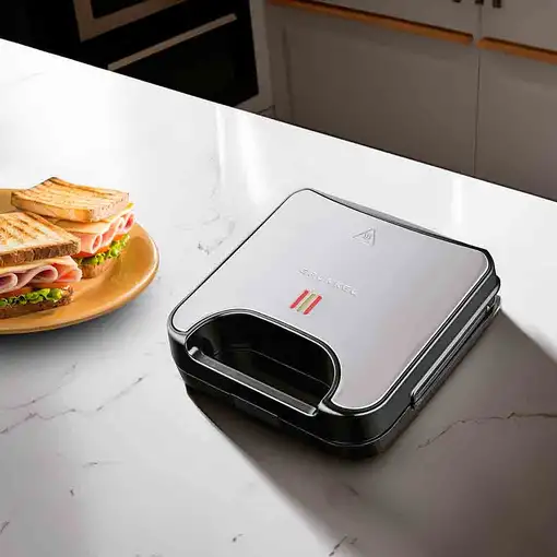 Sandwichera grill 3 placas desmontables, inox, 850 W, SAN-MULTING GRUNKEL