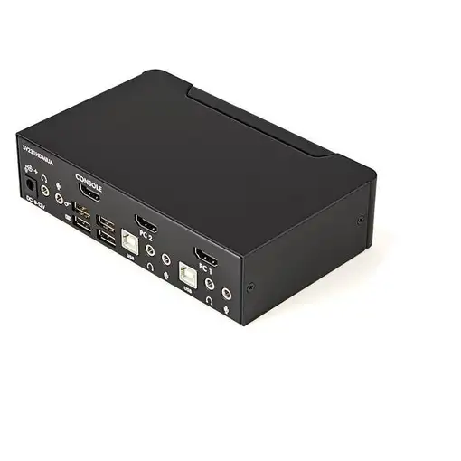 StarTech.com Conmutador Switch KVM 2 puertos HDMI con Hub Concentrador USB 2.0