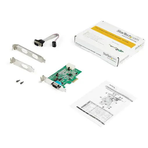 StarTech.com Tarjeta Adaptadora Serie PCI Express RS232 de 2 Puertos