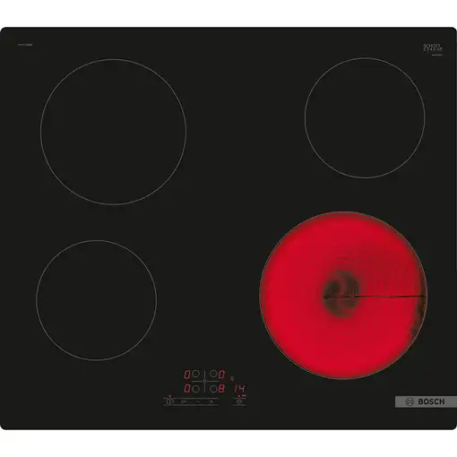 Bosch Serie 4 PKE611BB2E hobs Negro Integrado 60 cm Cerámico 0 zona(s)