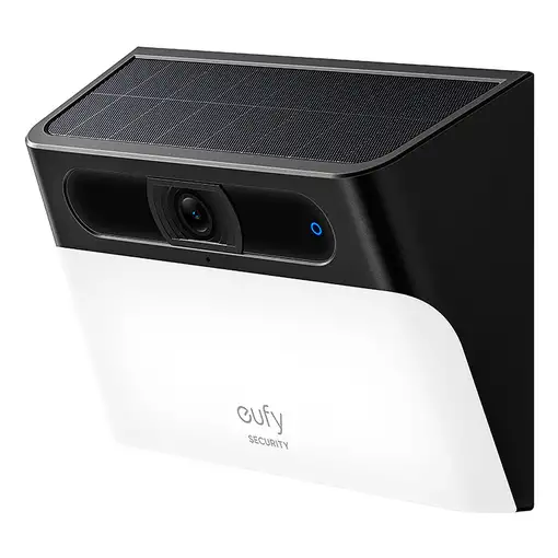 Eufy Cámara solar con luz de pared Security S120, cámara solar inalámbrica