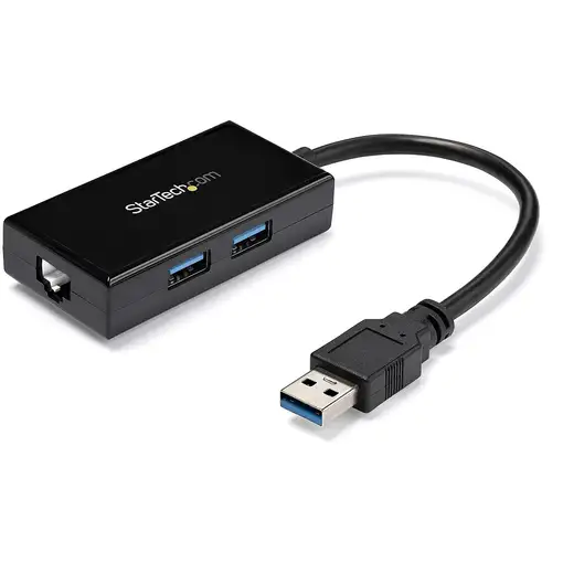 StarTech.com Adaptador de Red Ethernet Gigabit Externo USB 3.0 con Concentrador