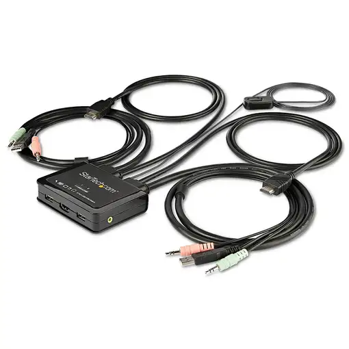 StarTech.com Switch Conmutador KVM de 2 Puertos HDMI - 4K de 60Hz