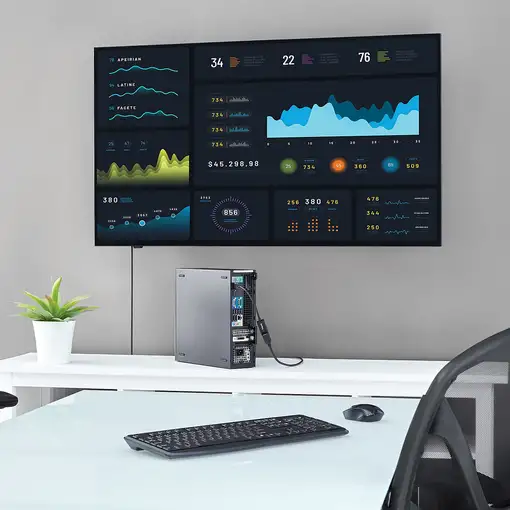 StarTech.com Conversor de Vídeo DisplayPort a HDMI con Audio – Adaptador Activo DP