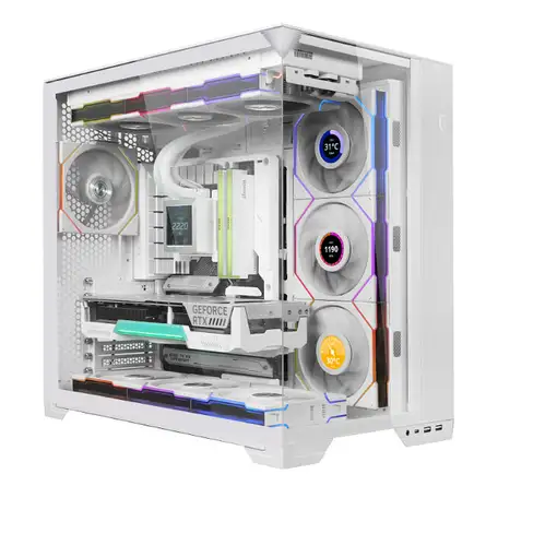 Lian Li Uni Fan TL120 LCD Wireless Carcasa del ordenador Ventilador 12 cm Blanco 1