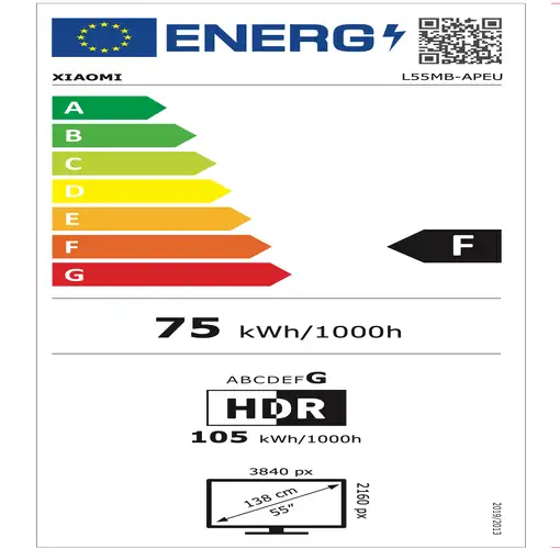 Televisor QLED 55'' 4K Ultra HD Gris Smart ELA5974EU XIAOMI