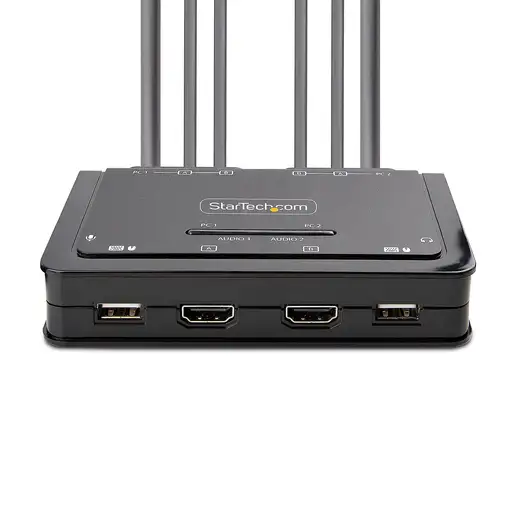 StarTech.com C2-DH46-UA2-CBL-KVM interruptor KVM Negro