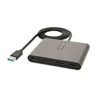 StarTech.com Adaptador USB 3.0 a 4 Puertos HDMI - Tarjeta Gráfica