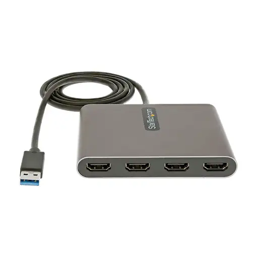 StarTech.com Adaptador USB 3.0 a 4 Puertos HDMI - Tarjeta Gráfica