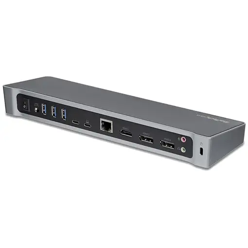 StarTech.com Dock USB-C para 3 Monitores 4K - Hub Ladrón de 5 Puertos USB 3.2 5Gbp