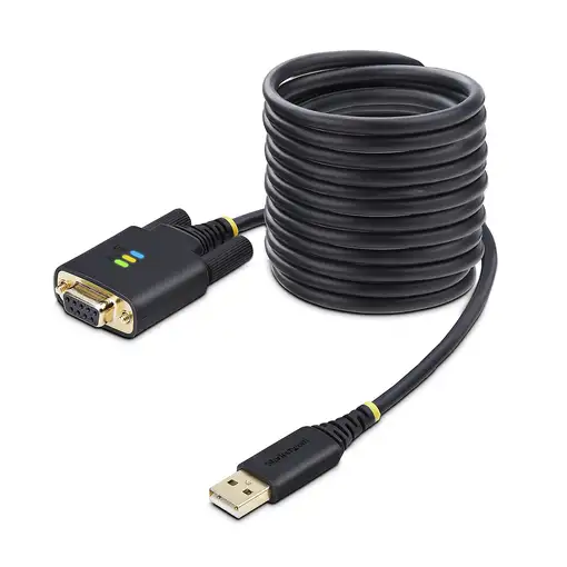 StarTech.com 1P10FFCN-USB-SERIAL cable de serie Negro 3 m USB tipo A DB-9