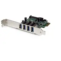 StarTech.com Tarjeta Adaptador PCI Express PCI-E USB 3.0 con UASP de 4 Puertos - A