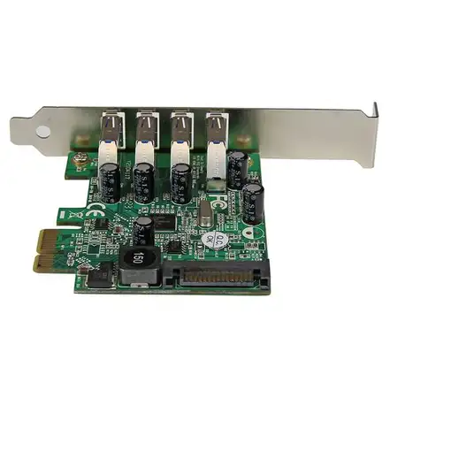 StarTech.com Tarjeta Adaptador PCI Express PCI-E USB 3.0 con UASP de 4 Puertos - A