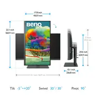 BenQ PD2705U pantalla para PC 68,6 cm (27") 3840 x 2160 Pixeles 4K Ultra HD LED Ne