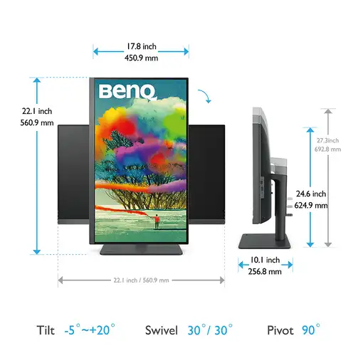 BenQ PD2705U pantalla para PC 68,6 cm (27") 3840 x 2160 Pixeles 4K Ultra HD LED Ne