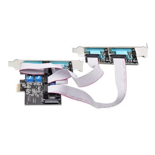 StarTech.com Tarjeta Serie PCI Express de 4 Puertos DB9 - Serial RS232/RS422/RS485
