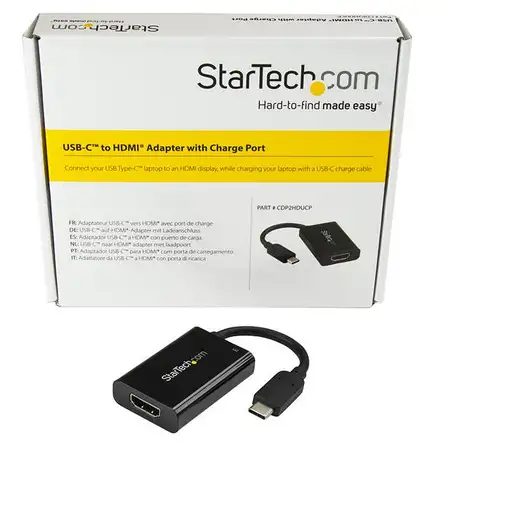 StarTech.com Adaptador USB-C a HDMI 4K con Entrega de Alimentación por USB - 60 W