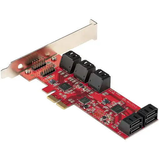 StarTech.com Tarjeta PCIe Controladora SATA de 10 Puertos - Tarjeta de Expansión