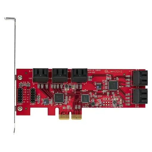 StarTech.com Tarjeta PCIe Controladora SATA de 10 Puertos - Tarjeta de Expansión