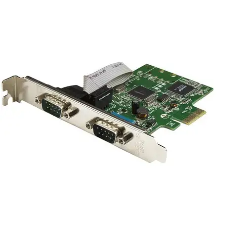 StarTech.com Tarjeta Serie PCI Express de 2 Puertos DB9 RS232 con UART 16C1050 - A