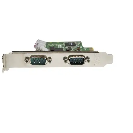 StarTech.com Tarjeta Serie PCI Express de 2 Puertos DB9 RS232 con UART 16C1050 - A