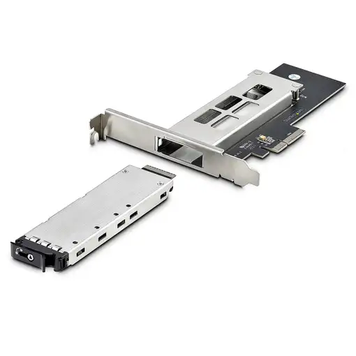 StarTech.com Tarjeta PCIe x4 a SSD NVMe M.2 - Rack Móvil Backplane con Bandeja