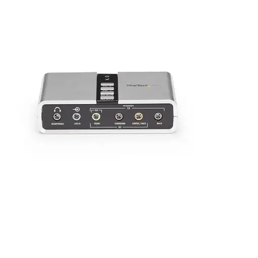 StarTech.com Tarjeta de Sonido 7,1 USB Externa Adaptador Conversor puerto