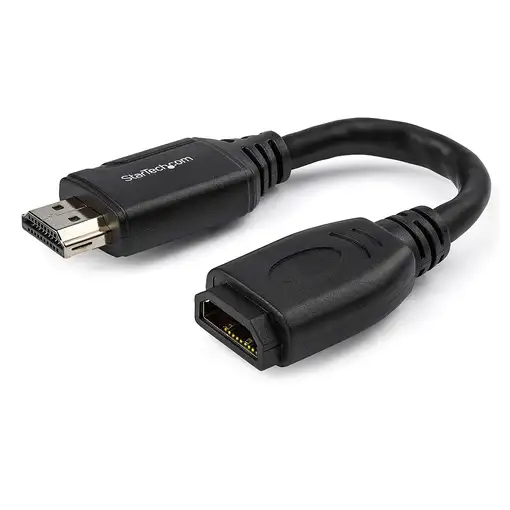 StarTech.com Cable de 15cm de Extensión Alargador HDMI 2.0 de Alta Velocidad