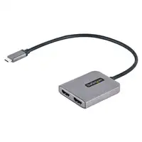 StarTech.com Adaptador USB-C a HDMI Doble - Hub MST USB Tipo C - Divisor Extensor