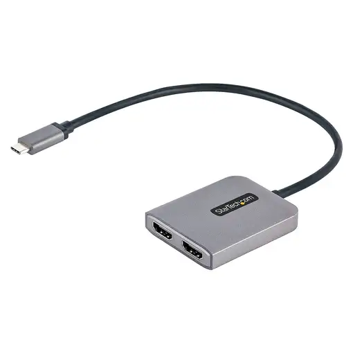 StarTech.com Adaptador USB-C a HDMI Doble - Hub MST USB Tipo C - Divisor Extensor